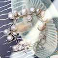 Coastal Collection • Baroque Pearl Silver Linear Bracelet