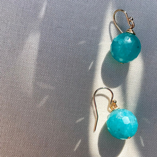 Coastal collection • Amazonite Halo Drops