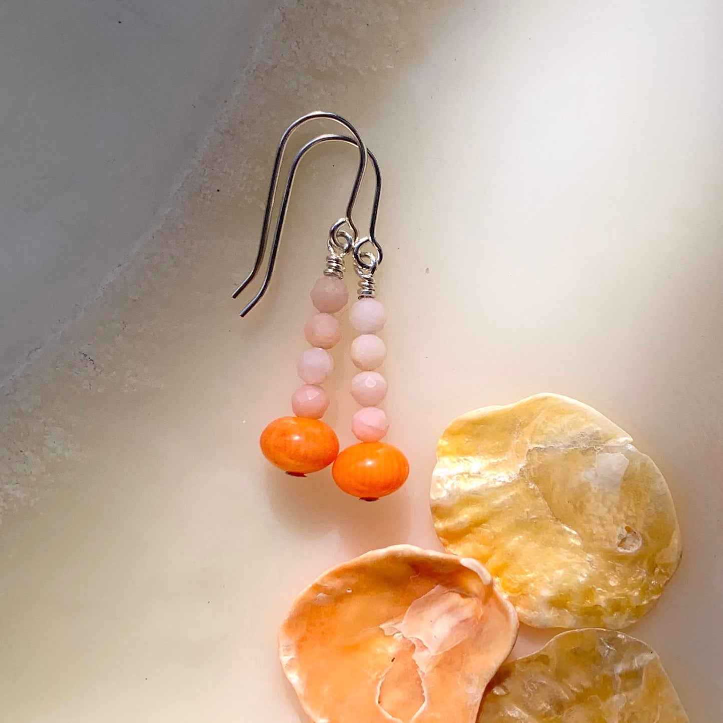 Coastal collection • Pink Opal & Coral Drops